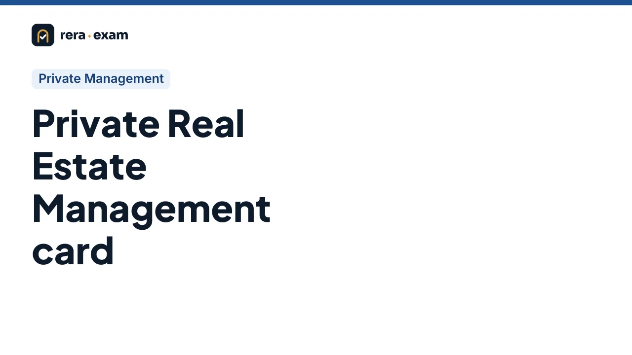 Course image Private Real Estate Management card