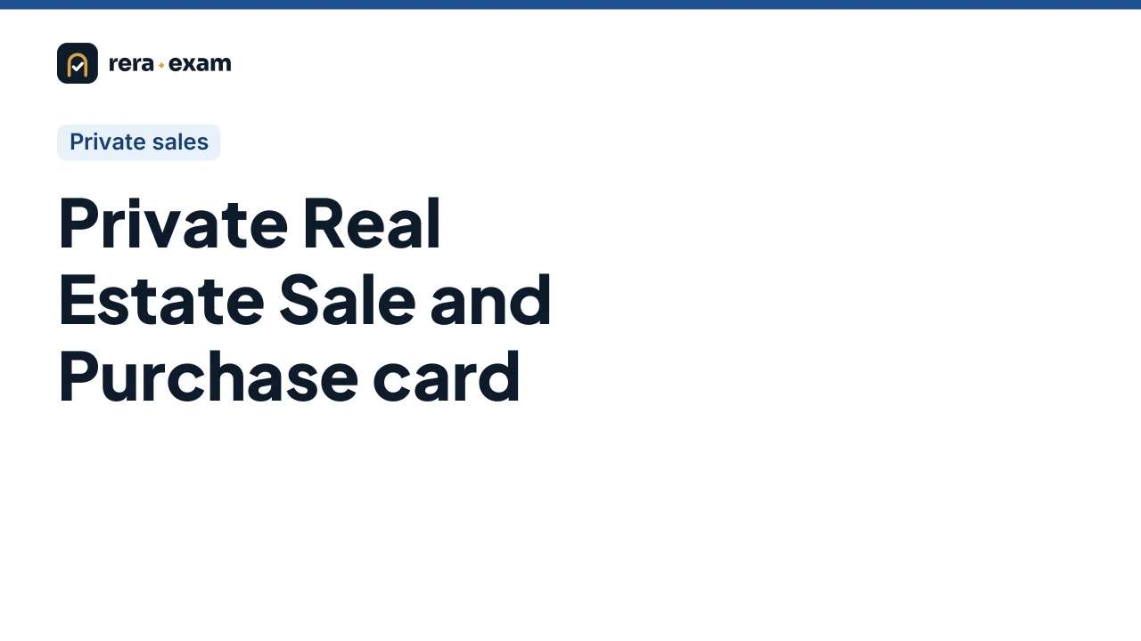 Course image Private Real Estate Sale and Purchase card