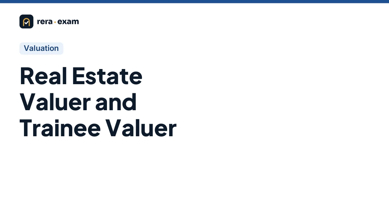 Real Estate Valuer and Trainee Valuer
